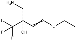 2-(AMINOMETHYL)-4-ETHOXY-1,1,1-TRIFLUOROBUT-3-EN-2-OL 结构式