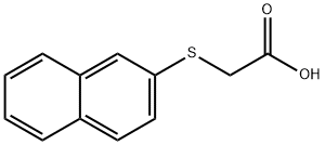 (2-萘硫)乙酸 结构式