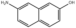 7-氨基-2-萘酚 结构式