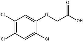 2,4,5-三氯苯氧乙酸 结构式