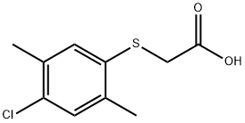 2-((4-氯-2,5-二甲基苯基)硫代)乙酸 结构式