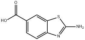 2-氨基苯并噻唑-6-甲酸 结构式