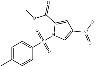 4-硝基-1-(P-甲苯磺酰)吡咯-2-甲酸甲酯 结构式