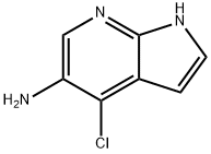4-氯-1H-吡咯并[2,3-B]吡啶-5-胺 结构式