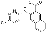 2-NAPHTHALENECARBOXYLIC ACID, 3-[(6-CHLORO-3-PYRIDAZINYL)AMINO]- 结构式