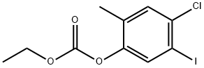 4-氯-5-碘-2-甲基苯基乙基碳酸酯 结构式