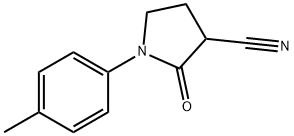 2-氧代-1-(对甲苯基)吡咯烷-3-甲腈 结构式