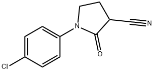 1-(4-chlorophenyl)-2-oxo-3-pyrrolidinecarbonitrile 结构式