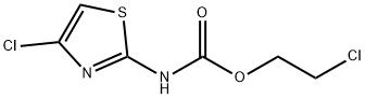 Carbamic  acid,  N-(4-chloro-2-thiazolyl)-,  2-chloroethyl  ester 结构式