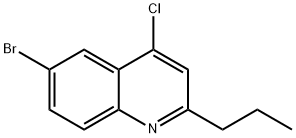 6-BROMO-4-CHLORO-2-PROPYLQUINOLINE 结构式