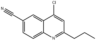 4-氯-2-丙基喹啉-6-腈 结构式