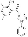 (2-HYDROXY-3,5-DIMETHYLPHENYL)(1-PHENYL-1H-PYRAZOL-4-YL)METHANONE 结构式