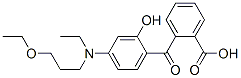 2-[4-[N-(3-Ethoxypropyl)-N-ethylamino]-2-hydroxybenzoyl]benzoic acid 结构式