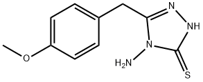 4-氨基-5-(4-甲氧基苄基)-2H-1,2,4-三唑-3-硫酮 结构式