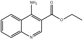4-氨基-3-喹啉甲酸乙酯 结构式