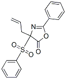 5(4H)-Oxazolone,  2-phenyl-4-(phenylsulfonyl)-4-(2-propen-1-yl)- 结构式