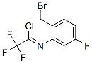 N-[2-(BROMOMETHYL)-5-FLUOROPHENYL]-2,2,2-TRIFLUOROACETIMIDOYL CHLORIDE 结构式