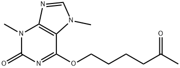 3,7-二氢-3,7-二甲基-6-[（5-氧己基氧基）氧基] -2H-嘌呤-2-酮 结构式