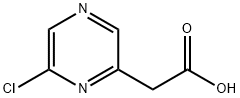 (6-氯吡嗪-2-基)乙酸 结构式