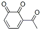 3,5-Cyclohexadiene-1,2-dione, 3-acetyl- (9CI) 结构式