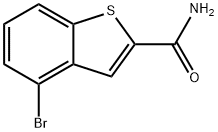 4-溴苯并[B]噻吩-2-甲酰胺 结构式