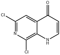 6,8-二氯-1,7-萘啶-4(1H)-酮 结构式