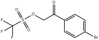 4-溴苯甲酰甲基三氟甲磺酸酯 结构式
