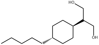 2-(TRANS-4-PENTYLCYCLOHEXYL)PROPANE-1,3-DIOL 结构式