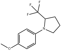 1-(4-Methoxyphenyl)-2-(trifluoroMethyl)pyrrolidine 结构式