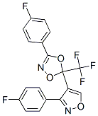 3-(4-FLUOROPHENYL)-5-(3-(4-FLUOROPHENYL)ISOXAZOL-4-YL)-5-(TRIFLUOROMETHYL)-1,4,2-DIOXAZOLE 结构式