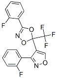 3-(2-FLUOROPHENYL)-5-(3-(2-FLUOROPHENYL)ISOXAZOL-4-YL)-5-(TRIFLUOROMETHYL)-1,4,2-DIOXAZOLE 结构式