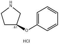 (S)-3-苯氧基吡咯烷盐酸盐 结构式