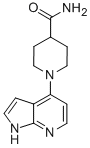 4-Piperidinecarboxamide, 1-(1H-pyrrolo[2,3-b]pyridin-4-yl)- 结构式