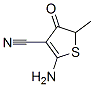 3-Thiophenecarbonitrile,  2-amino-4,5-dihydro-5-methyl-4-oxo- 结构式