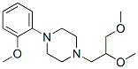 1-(2,3-dimethoxypropyl)-4-(2-methoxyphenyl)piperazine 结构式