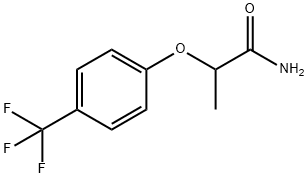 2-(4-(三氟甲基)苯氧基)丙酰胺 结构式