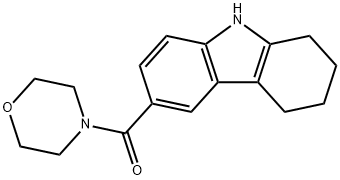N-吗啉基-(6,7,8,9-四氢-5H-咔唑-3-基)甲酮 结构式
