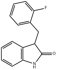 3-(2-FLUOROBENZYL)-1,3-DIHYDROINDOL-2-ONE 结构式