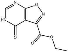 4,5-二氢-4-氧代异唑并[5,4-D]嘧啶-3-羧酸乙酯 结构式