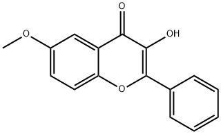 3-羟基-6-甲氧基黄酮 结构式
