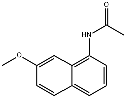 N-(7-甲氧基萘-1-基)乙酰胺 结构式