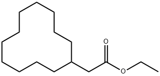 CYCLODODECYLACETIC ACID ETHYL ESTER 结构式