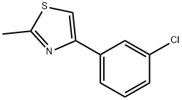 4-(3-氯苯基)-2-甲基噻唑 结构式
