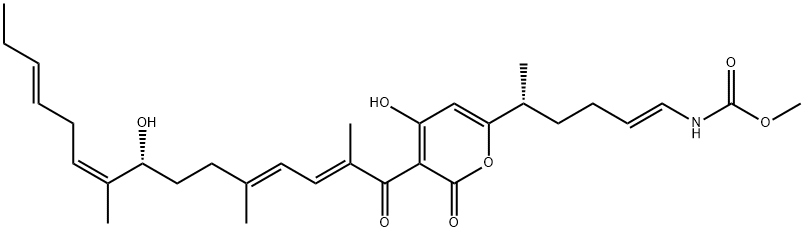 珊瑚吡喃菌素 B 结构式