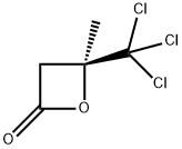 (S)-(-)-4-甲基-4-(三氯甲基)-2-噁丁烷酮 结构式