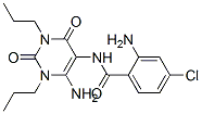 Benzamide,  2-amino-N-(6-amino-1,2,3,4-tetrahydro-2,4-dioxo-1,3-dipropyl-5-pyrimidinyl)-4-chloro- 结构式