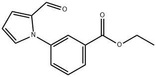 3-(2-FORMYL-1H-PYRROL-1-YL)-BENZOIC ACID ETHYL ESTER 结构式