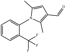 2,5-二甲基-1-[2-(三氟甲基)苯基]-1H-吡咯-3-甲醛 结构式