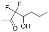 2-Heptanone,  3,3-difluoro-4-hydroxy- 结构式