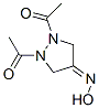 4-Pyrazolidinone,  1,2-diacetyl-,  4-oxime 结构式